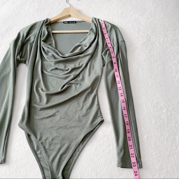Zara Cowl Neck Bodysuit - Picture 6 of 12